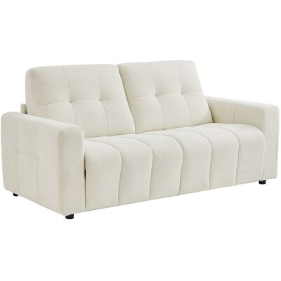 Vente-unique 3-Sitzer-Schlafsofa aus beigem Chenillestoff ISISTIA Vente-unique 3-Sitzer-Schlafsofa aus beigem Chenillestoff ISISTIA