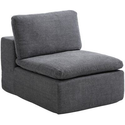 Vente-unique Sessel - Stoff Anthrazitgrau - CORTOLINE Vente-unique Sessel - Stoff Anthrazitgrau - CORTOLINE