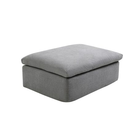 Vente-unique Hocker - Stoff Grau - CORTOLINE Vente-unique Hocker - Stoff Grau - CORTOLINE
