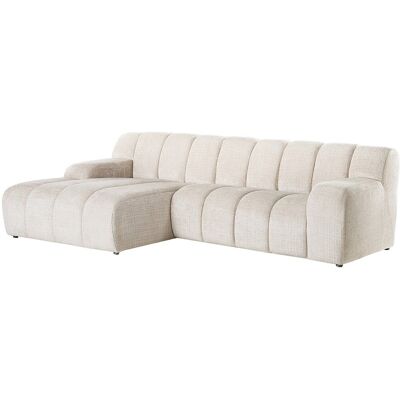 Vente-unique Ecksofa - Ecke links - Chenille Stoff Beige - BELADON Vente-unique Ecksofa - Ecke links - Chenille Stoff Beige - BELADON