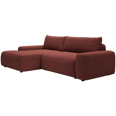 Vente-unique Ecksofa links mit Schlaffunktion - Chenille-Stoff - Bordeaux - DAVISO Vente-unique Ecksofa links mit Schlaffunktion - Chenille-Stoff - Bordeaux - DAVISO