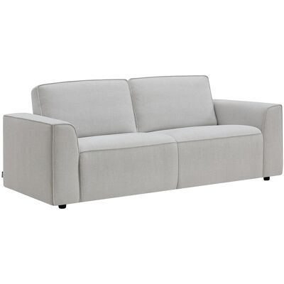 Vente-unique 3-Sitzer-Schlafsofa Express aus hellgrauem Stoff MOTETO Vente-unique 3-Sitzer-Schlafsofa Express aus hellgrauem Stoff MOTETO