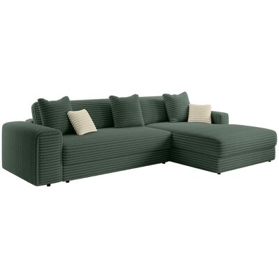 Vente-unique Ecksofa – Ecke rechts – grob gerippter Cord – Tannengrün – CALAZO von Pascal Morabito Vente-unique Ecksofa – Ecke rechts – grob gerippter Cord – Tannengrün – CALAZO von Pascal Morabito