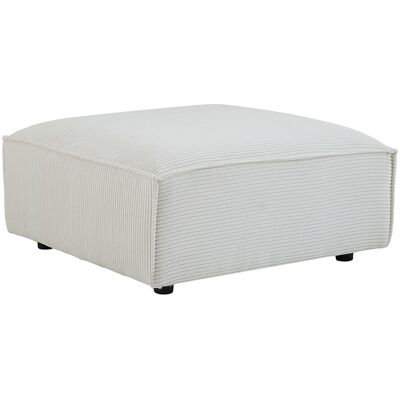 Vente-unique Hocker aus Cord-Samt in Beige RUZOLO Vente-unique Hocker aus Cord-Samt in Beige RUZOLO