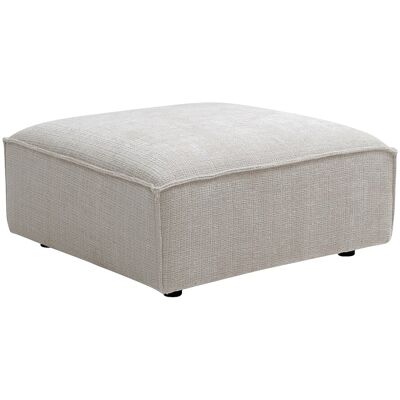 Vente-unique Hocker aus beigem Chenillestoff RUZOLO Vente-unique Hocker aus beigem Chenillestoff RUZOLO