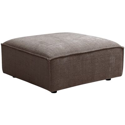 Vente-unique Pouf aus Chenille-Stoff in Taupe RUZOLO Vente-unique Pouf aus Chenille-Stoff in Taupe RUZOLO