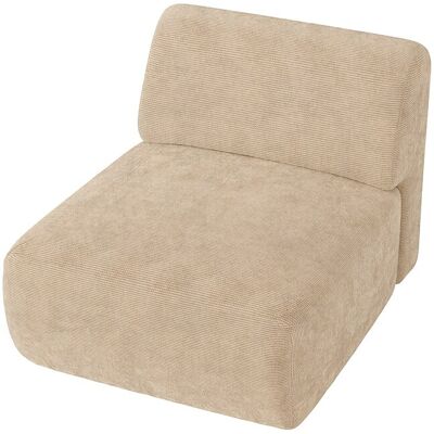 Vente-unique Modul Sessel aus Feincord - Beige - POGNI von Maison Céphy Vente-unique Modul Sessel aus Feincord - Beige - POGNI von Maison Céphy