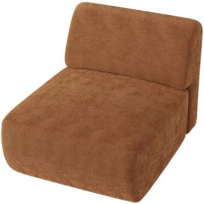 Vente-unique Modul Sessel aus Feincord - Terrakotta - POGNI von Maison Céphy Vente-unique Modul Sessel aus Feincord - Terrakotta - POGNI von Maison Céphy