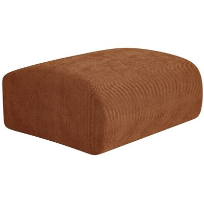 Vente-unique Sitzhocker aus Feincord in Terracotta von Maison Céphy POGNI Vente-unique Sitzhocker aus Feincord in Terracotta von Maison Céphy POGNI