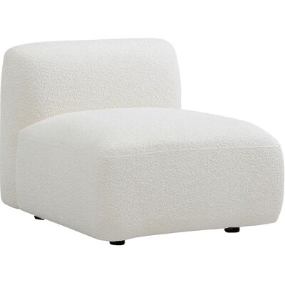 Vente-unique Sessel aus Bouclé-Stoff in cremefarben DANEPI Vente-unique Sessel aus Bouclé-Stoff in cremefarben DANEPI