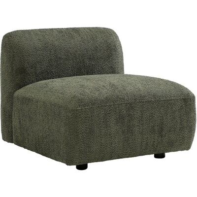 Vente-unique Sessel aus Bouclé-Stoff in Grün DANEPI Vente-unique Sessel aus Bouclé-Stoff in Grün DANEPI