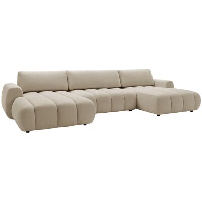 Vente-unique Panorama-Ecksofa mit Schlaffunktion aus beigem Stoff FRIDORA Vente-unique Panorama-Ecksofa mit Schlaffunktion aus beigem Stoff FRIDORA