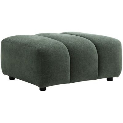 Vente-unique Hocker aus Strukturstoff in Tannengrün JUTINI Vente-unique Hocker aus Strukturstoff in Tannengrün JUTINI