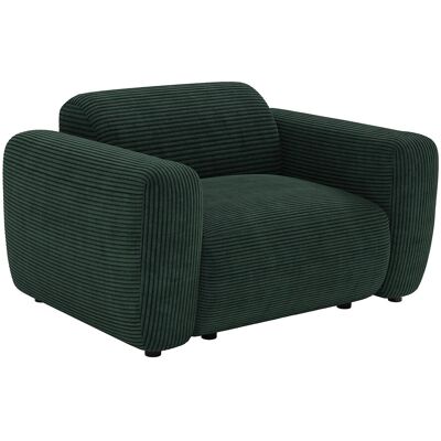 Vente-unique Sessel aus grünem Cord-Samt POGNI von Maison Céphy Vente-unique Sessel aus grünem Cord-Samt POGNI von Maison Céphy