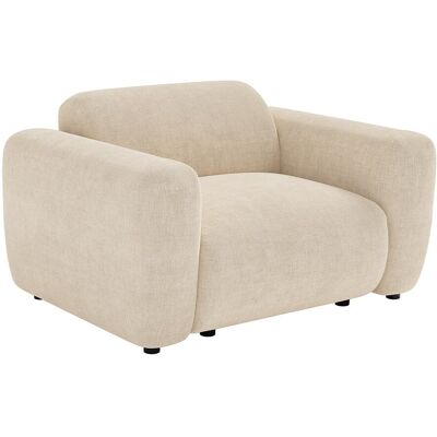 Vente-unique Sessel aus beigem Stoff POGNI von Maison Céphy Vente-unique Sessel aus beigem Stoff POGNI von Maison Céphy
