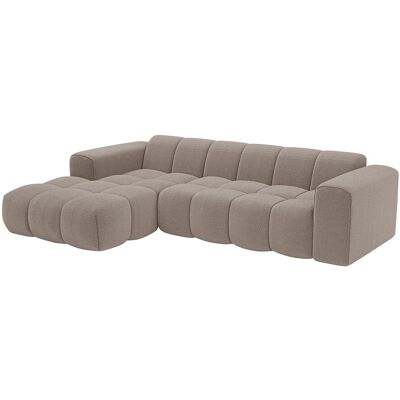 Vente-unique Ecksofa mit Ecke links aus Chenille in Taupe von Maison Céphy CALESO Vente-unique Ecksofa mit Ecke links aus Chenille in Taupe von Maison Céphy CALESO