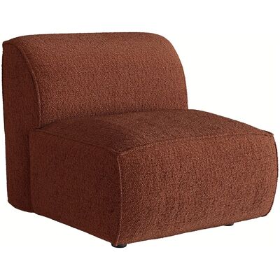 Vente-unique Sessel aus Chenille-Gewebe in Terrakotta CAMILIO von Maison Céphy Vente-unique Sessel aus Chenille-Gewebe in Terrakotta CAMILIO von Maison Céphy