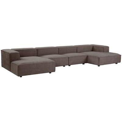 Vente-unique Modulares Panorama-Ecksofa aus Chenille-Stoff in Taupe RUZOLO Vente-unique Modulares Panorama-Ecksofa aus Chenille-Stoff in Taupe RUZOLO