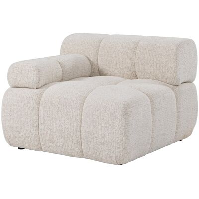 Vente-unique Ecksessel - Ecke links - aus meliertem Beige-Stoff FACIVIL Vente-unique Ecksessel - Ecke links - aus meliertem Beige-Stoff FACIVIL