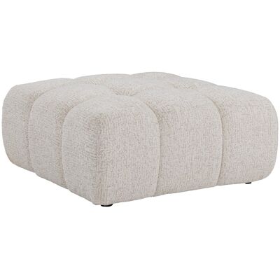 Vente-unique Pouf aus meliertem Beige-Stoff FACIVIL Vente-unique Pouf aus meliertem Beige-Stoff FACIVIL