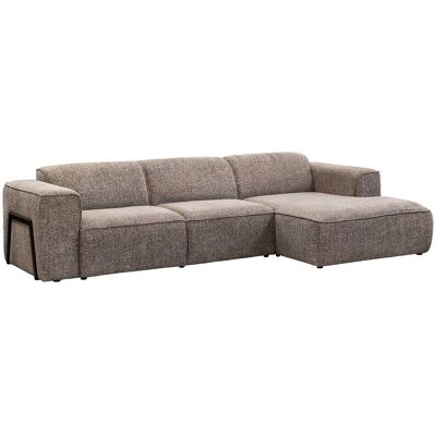 Vente-unique Ecksofa Ecke rechts aus meliertem Stoff in Taupe TEJAMI Vente-unique Ecksofa Ecke rechts aus meliertem Stoff in Taupe TEJAMI