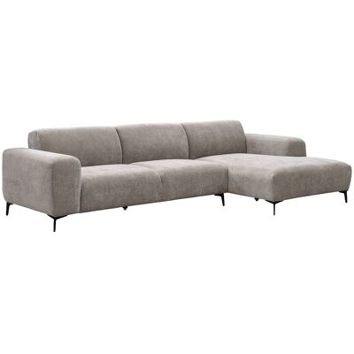 Vente-unique Ecksofa - Ecke rechts - aus strukturiertem Stoff in Taupe SAPIGO Vente-unique Ecksofa - Ecke rechts - aus strukturiertem Stoff in Taupe SAPIGO