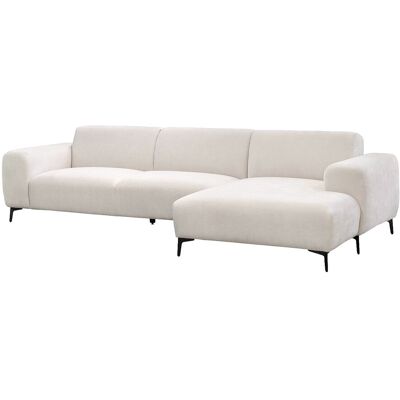 Vente-unique Ecksofa - Ecke rechts - aus strukturiertem Beige-Stoff SAPIGO Vente-unique Ecksofa - Ecke rechts - aus strukturiertem Beige-Stoff SAPIGO