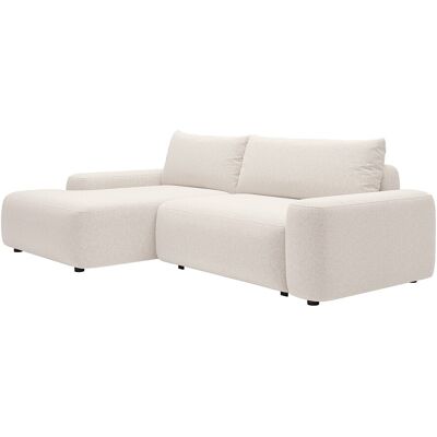 Vente-unique Ecksofa mit Schlaffunktion - Ecke links - melierter Stoff- Cremefarben - DAVISO Vente-unique Ecksofa mit Schlaffunktion - Ecke links - melierter Stoff- Cremefarben - DAVISO