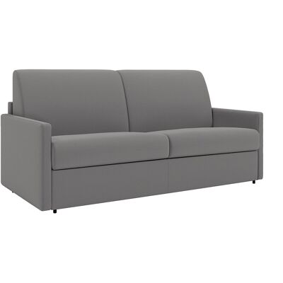 Vente-unique Schlafsofa 3-Sitzer - Liegefläche: 140 cm - Matratzenhöhe: 18 cm - Stoff - Hellgrau - CALIFE Vente-unique Schlafsofa 3-Sitzer - Liegefläche: 140 cm - Matratzenhöhe: 18 cm - Stoff - Hellgrau - CALIFE