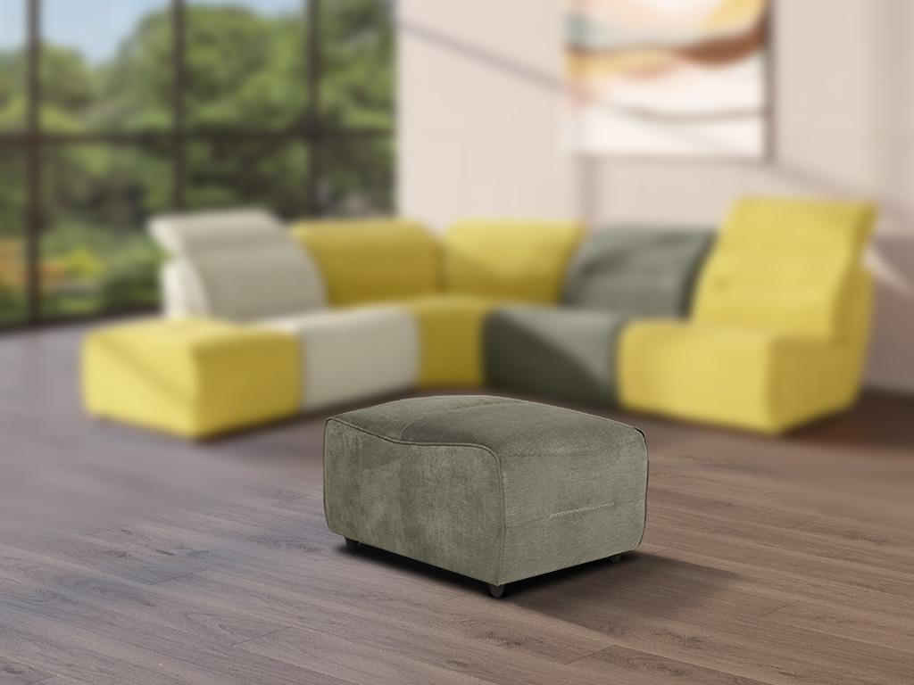 Vente-unique.ch Hocker für modulierbares Sofa SYMPOSION - Stoff - Anthrazit