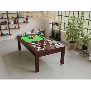 Vente-unique.ch Multifunktionstisch Billard & Esstisch höhenverstellbar - 207 x 114 x 79 cm - IMPERIALE