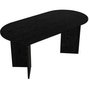 Vente-unique Ausziehbarer Esstisch für 6 bis 10 Personen – Schwarz – TOPANIA Vente-unique Ausziehbarer Esstisch für 6 bis 10 Personen – Schwarz – TOPANIA