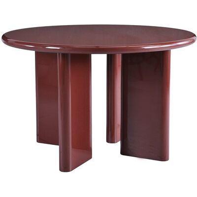 Vente-unique Runder Esstisch für 4 Personen aus MDF - Bordeaux - LUKAVO Vente-unique Runder Esstisch für 4 Personen aus MDF - Bordeaux - LUKAVO