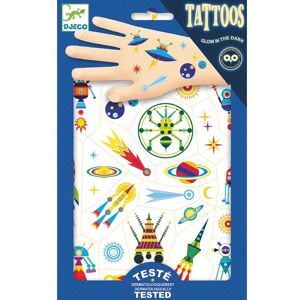 Divers DJECO - Tattoos Glow in the Dark Space (10er Set)