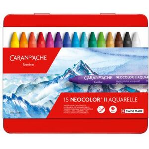 Caran d-Ache CARAN D'ACHE Neocolor II, 15 Farben - 2er Set