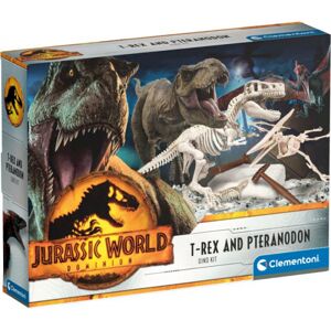 Clementoni Jurassic World 3 - Ausgrabungs-Set T-Rex & Triceratops