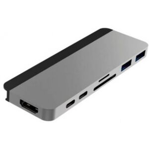 Hyper DUO 7-in-2 MacBook Pro Hub - Silber