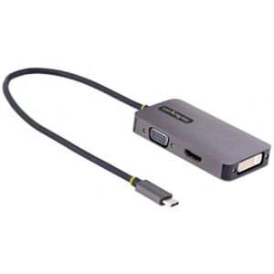 StarTech.com Startech 118-USBC-HDMI-VGADVI - USB C Video Adapter, USB-C auf HDMI DVI VGA Adapter