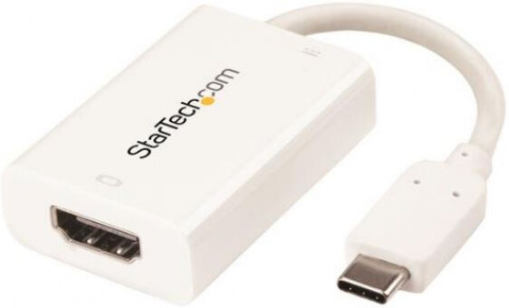 StarTech.com StarTech CDP2HDUCPW - USB-C auf HDMI Adapter mit USB Stromversorgung - 4K 60Hz - Weiss