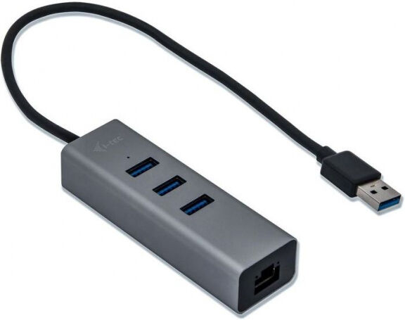 i-tech U3METALG3HUB - USB-A Metal HUB 3 Port Giga