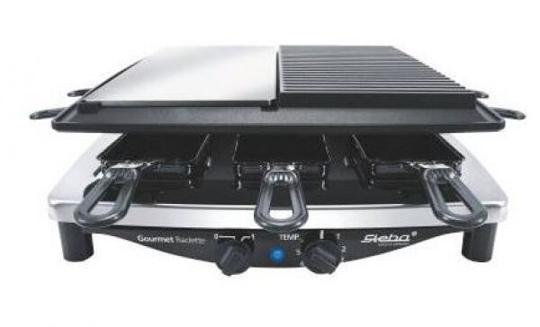 Steba RC 8 Deluxe - Premium Raclette Black Steel