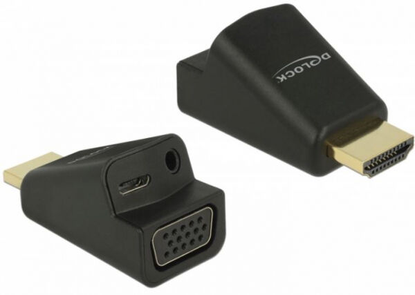 DeLock 65895 - Adapter HDMI-A Stecker > VGA Buchse mit Audio
