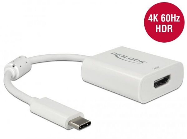 DeLock 63937 - USB Type-C Adapter zu HDMI (DP Alt Mode) 4K 60 Hz mit HDR Funktion