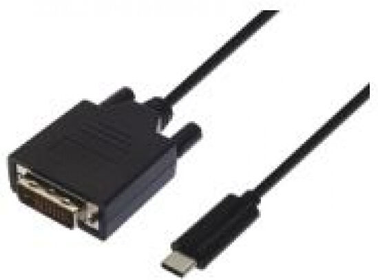 M-Cab 2200061 - USB-C - DVI Anschlusskabel St/St - Kupfer - 1080p@60Hz / 18Gbps PREMIUM - 1m