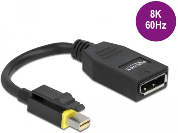 DeLock 65978 - Mini DisplayPort 1.4 zu DisplayPort Adapter mit Einrastfunktion 8K 60 Hz