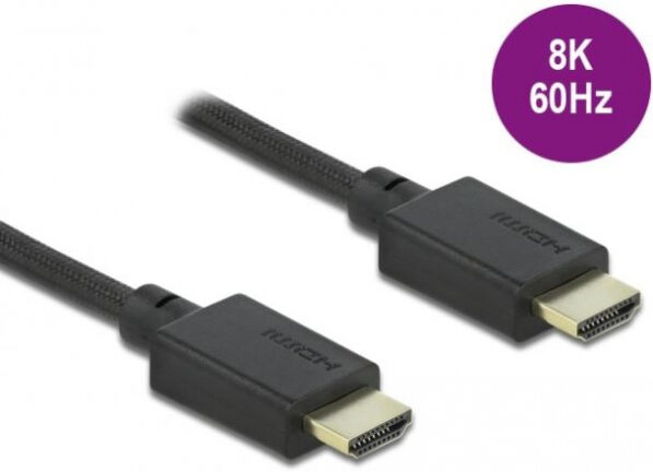 DeLock 85386 - High Speed HDMI Kabel 48 Gbps 8K 60 Hz - 0.5 m