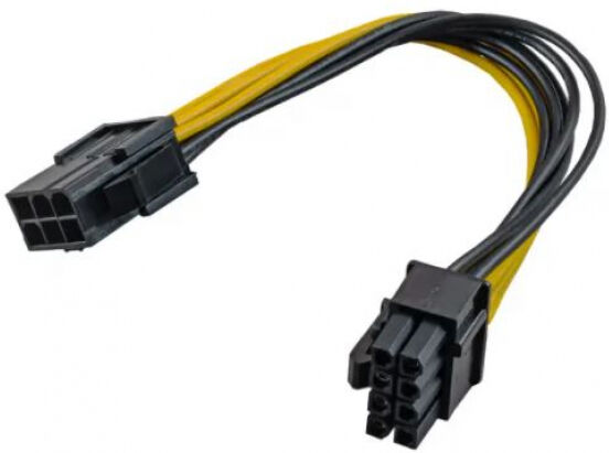 Akyga AK-CA-08 - PCI Express 6-pin M/ 6+2-pin Stromkabel