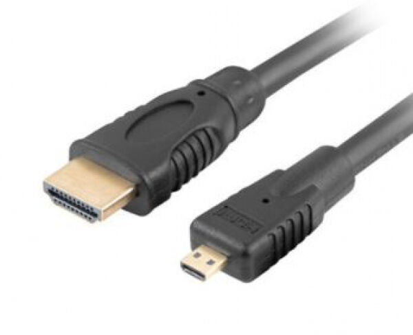 Lanberg CA-HDMI-12CC-0018-BK - HDMI auf Micro HDMI 1.4 Kabel - 1.8m