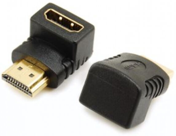 Savio CLS-19 - HDMI 1.4 Female auf HDMI 1.4 Male Adapter / 90 Grad gewinkelt