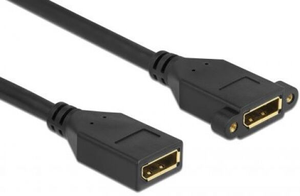 DeLock 87101 - DisplayPort 1.2 Kabel Buchse zu Buchse zum Einbau 4K 60 Hz - 2m